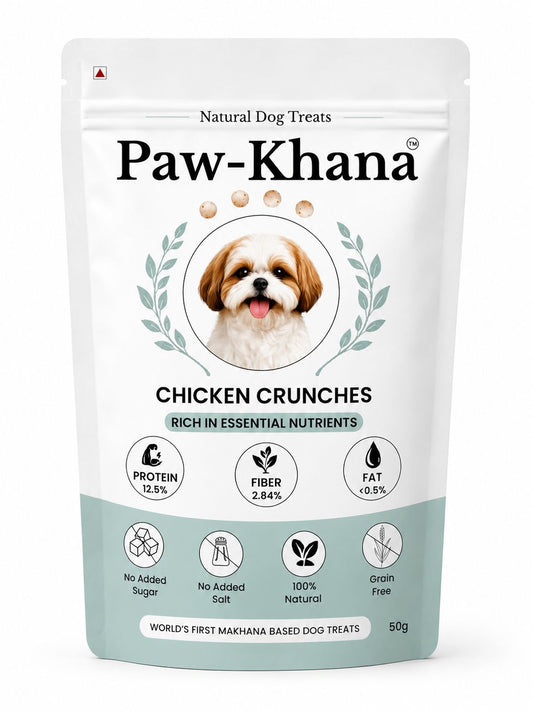 Paw-Khana Chicken Crunches 50g natural dog treats package